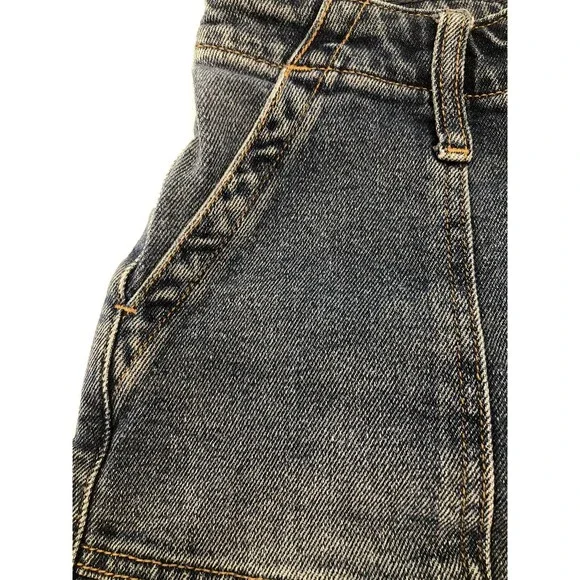 Hollister Jean Shorts Womans Size 3 w26 Blue Denim Vintage Stretch w/Cuff - Picture 4 of 5